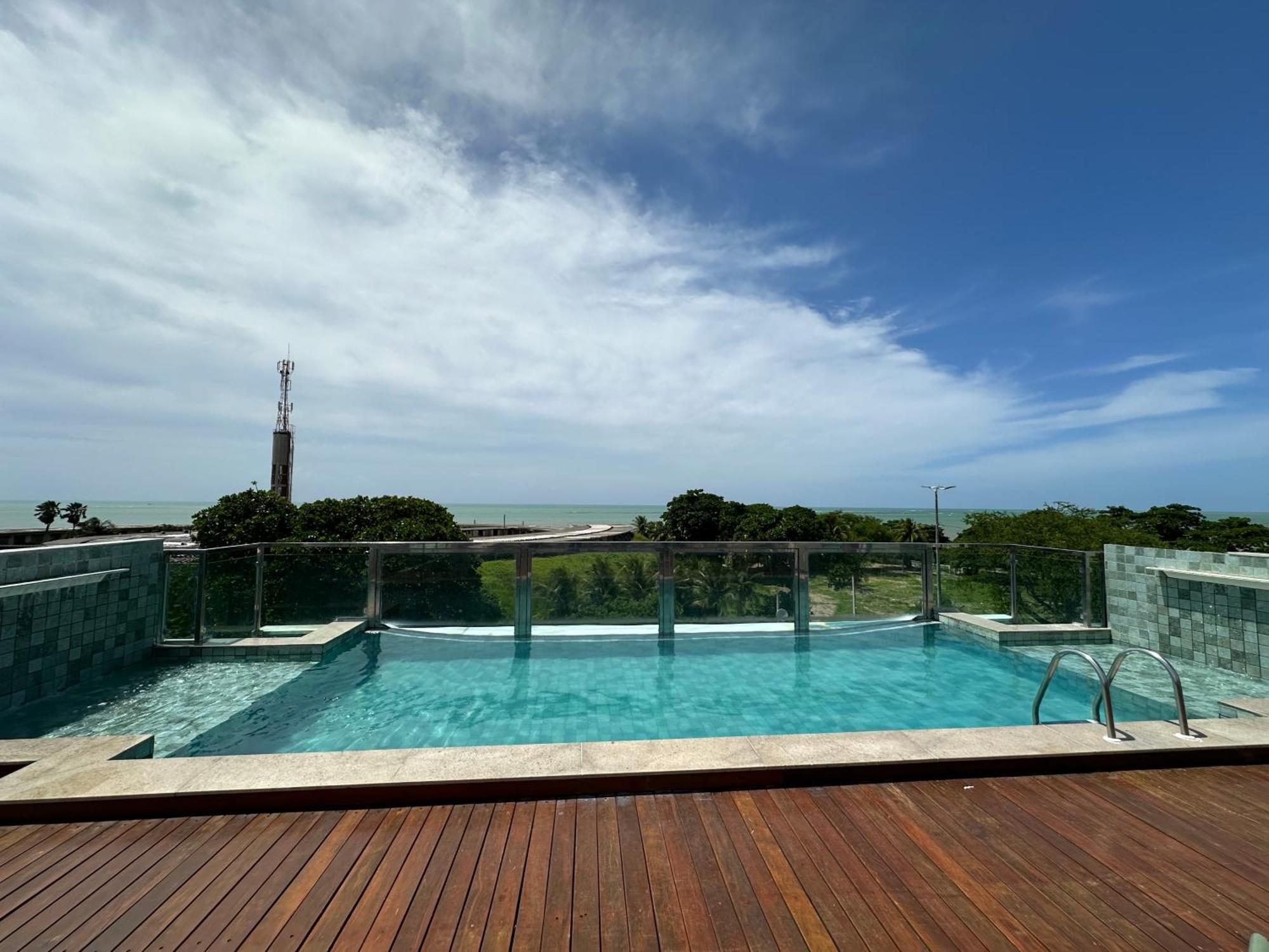 Ferienwohnung Lindo Flat Na Beira Mar De Tambau João Pessoa Exterior foto